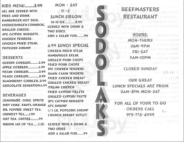 Sodolaks Beefmasters Restaurant, Bryan