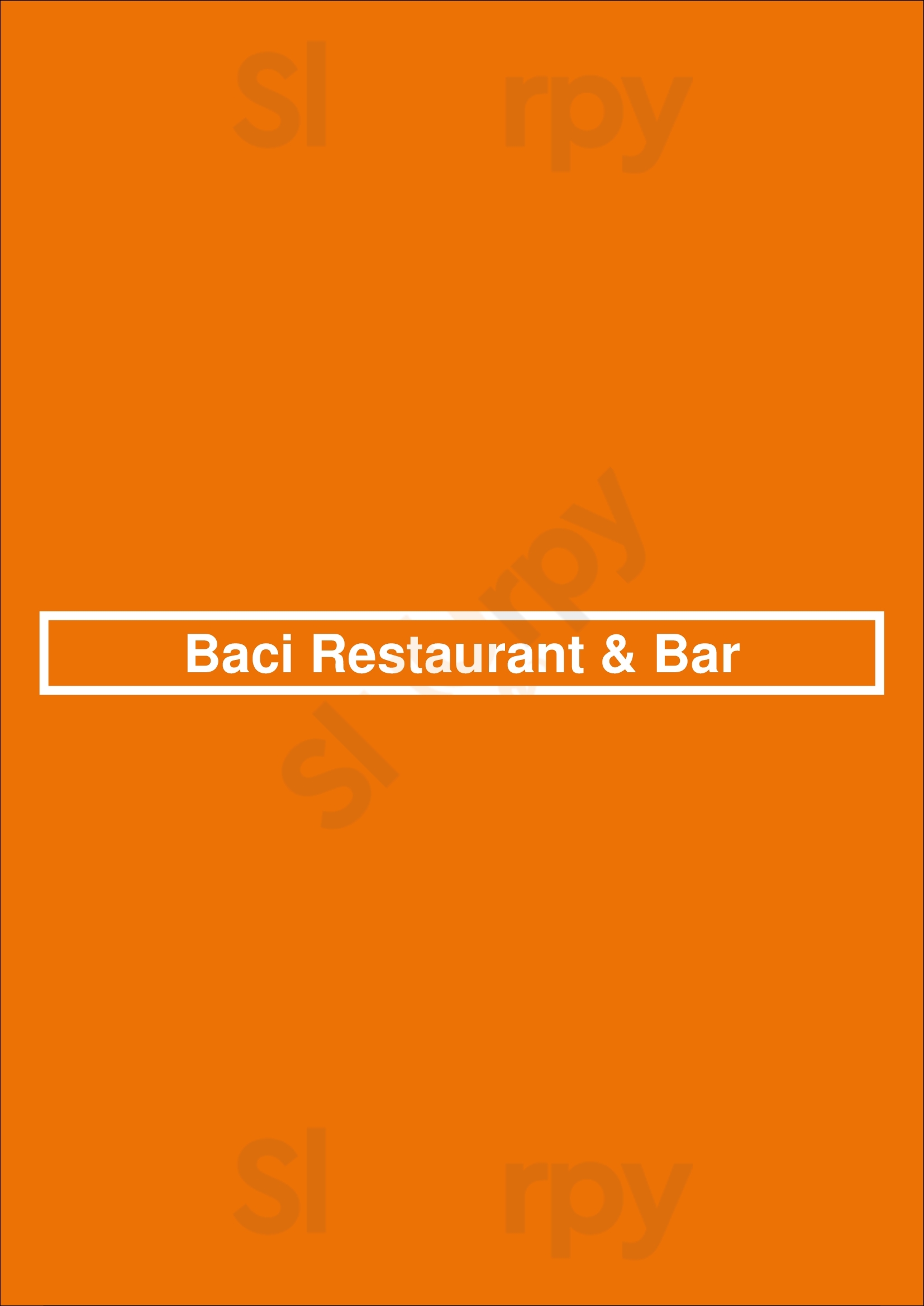 Baci Restaurant & Bar Sandusky Menu - 1