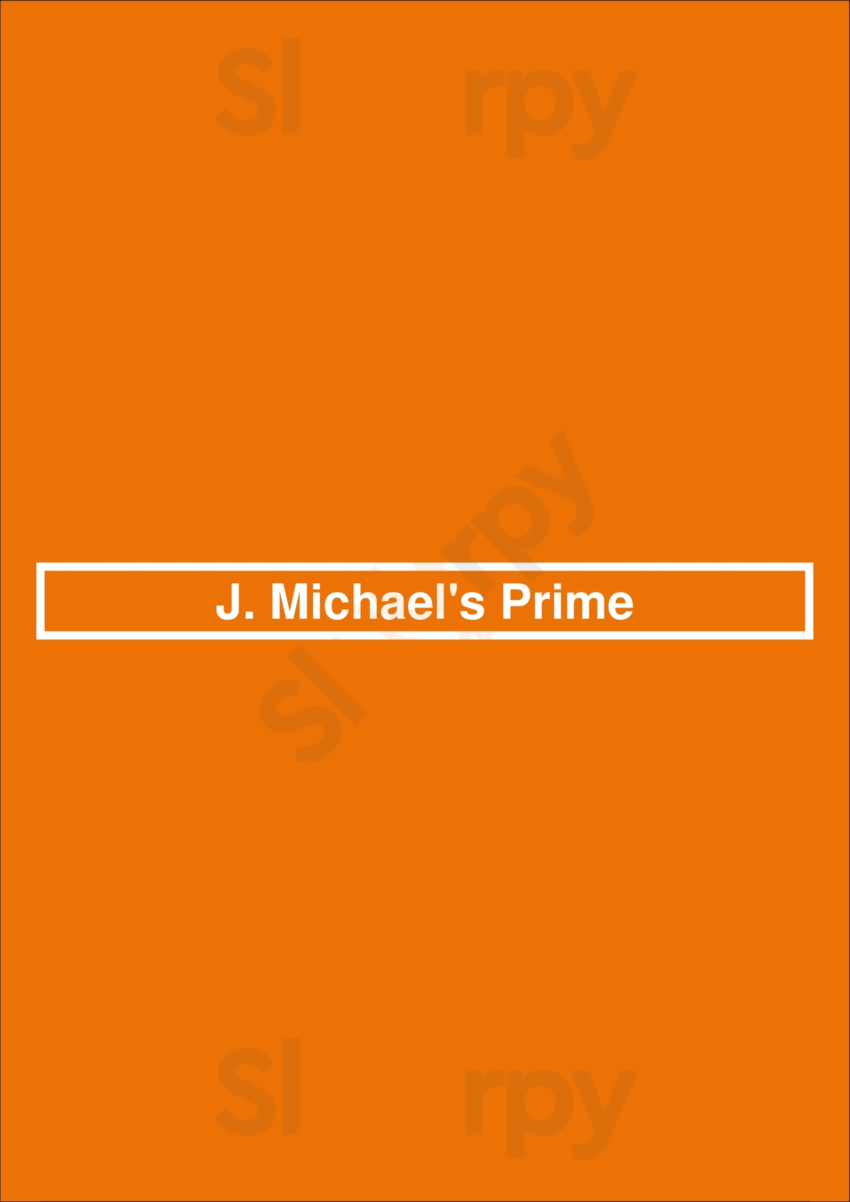 J. Michael's Prime Canton Menu - 1