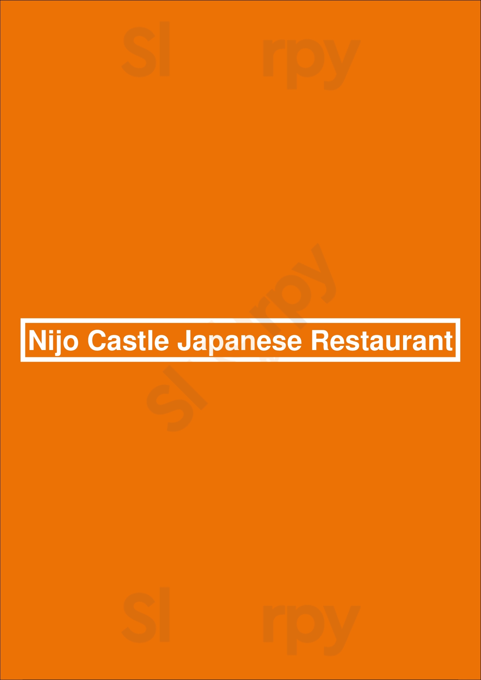 Nijo Castle Japanese Restaurant menù, Newark Main Menu Sluurpy