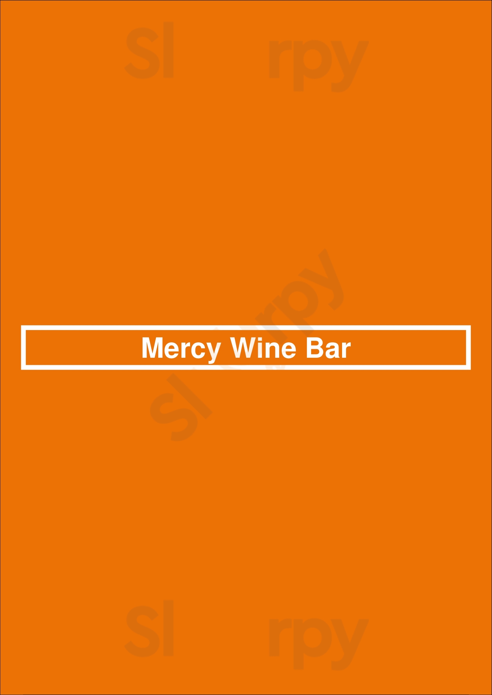 Mercy Wine Bar Addison Menu - 1