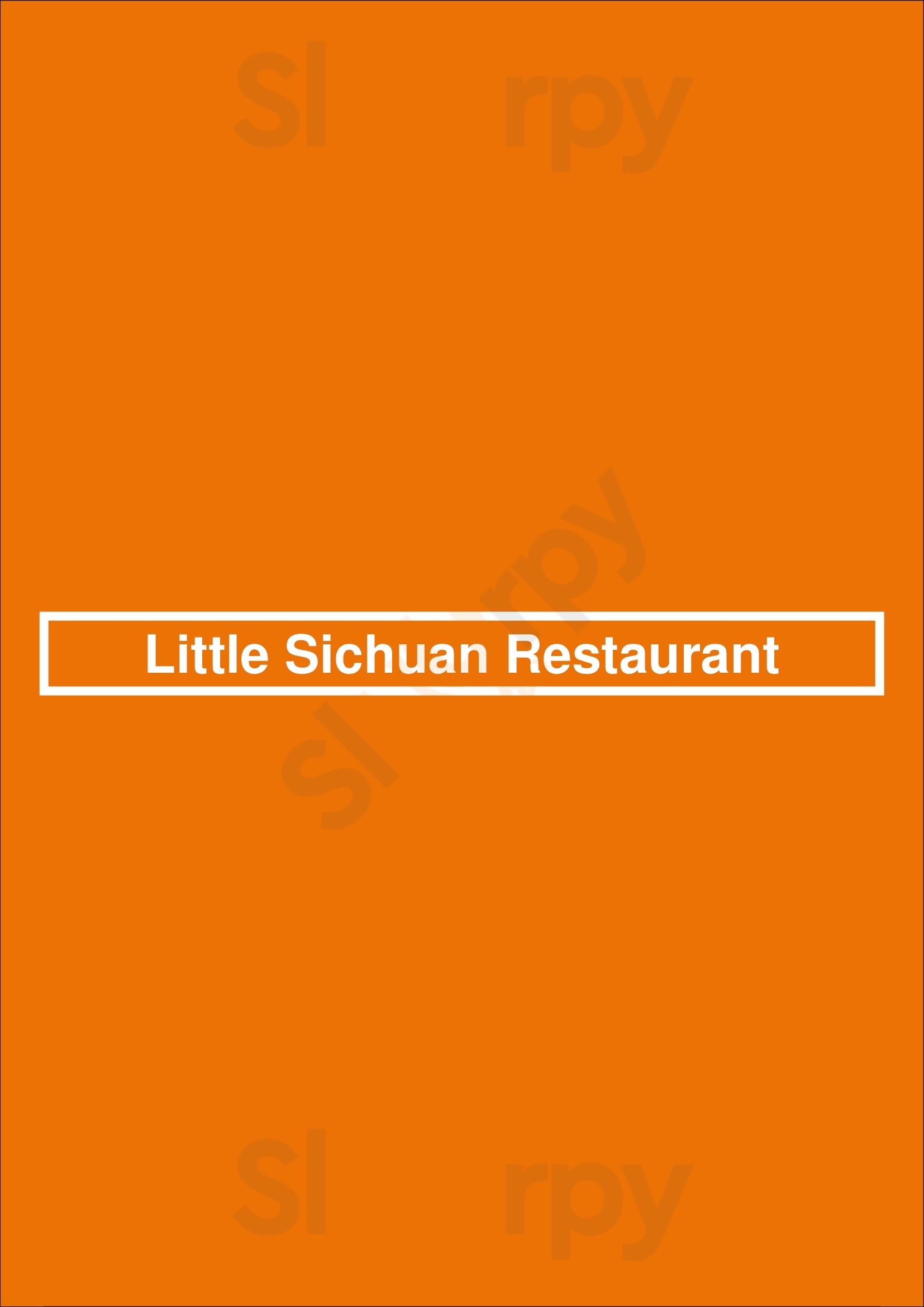 Little Sichuan Restaurant Newark Menu - 1
