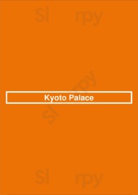 Kyoto Palace menu
