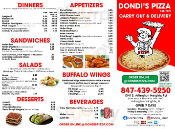 Dondi's Pizza, Arlington Heights