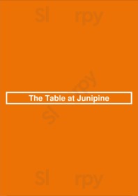 The Table At Junipine
