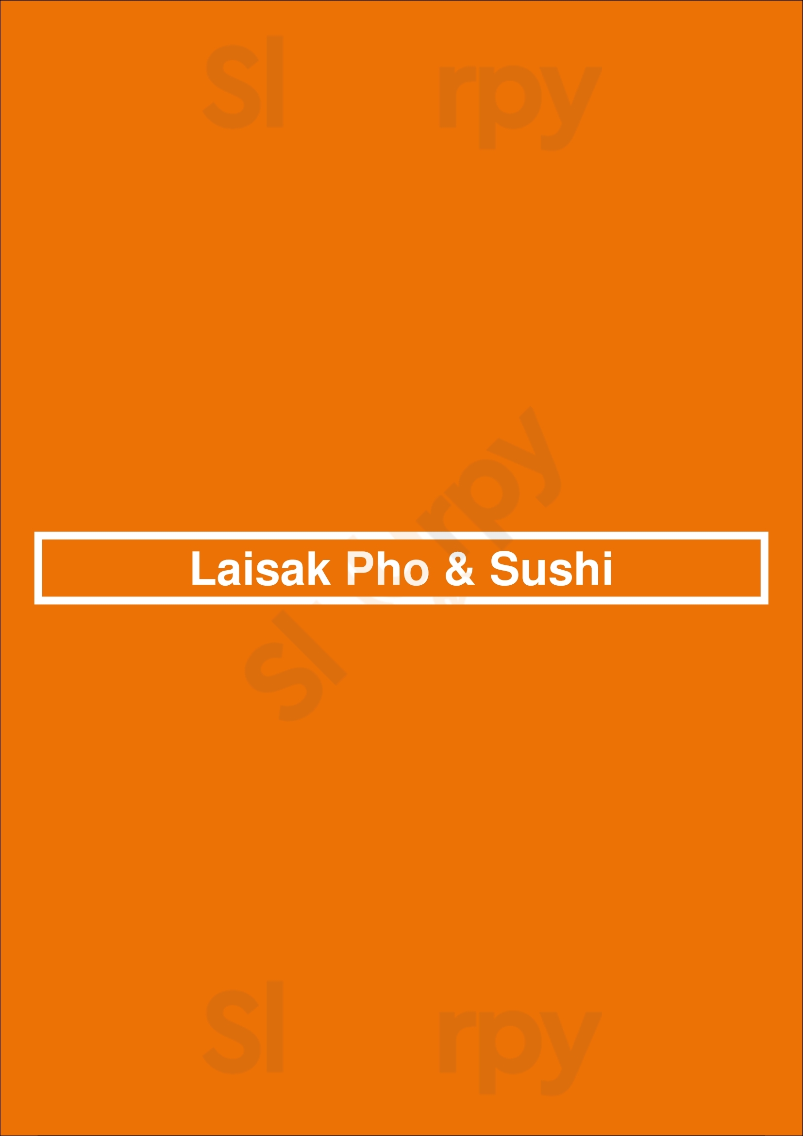 Laisak Pho & Sushi Greenwood Menu - 1