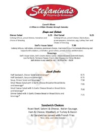 Stefanina's Pizzeria & Restaurant