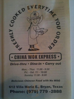 China Wok Express, Bryan