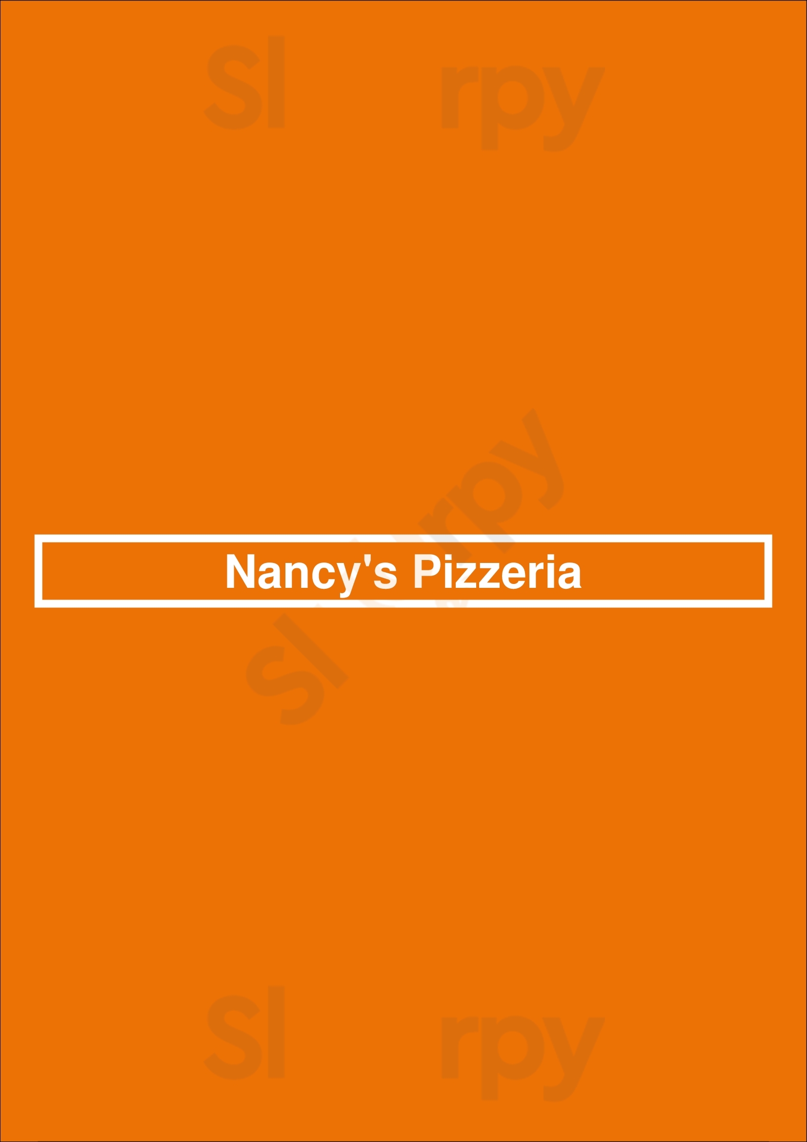 Nancy's Pizzeria Conyers Menu - 1