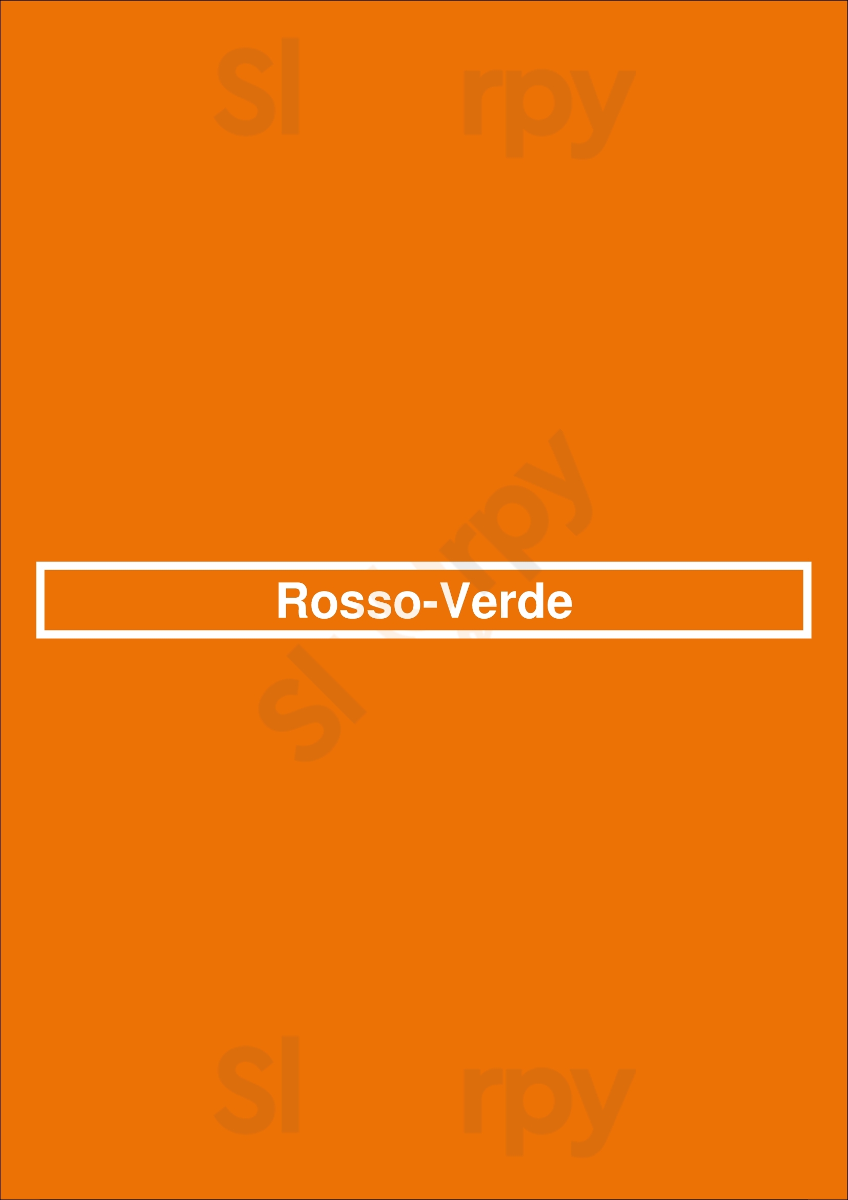 Rosso-verde Utica Menu - 1