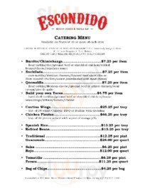 Escondido Taco & Tequila Bar