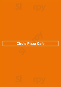 Ciro's Pizza Cafe, Citrus Heights