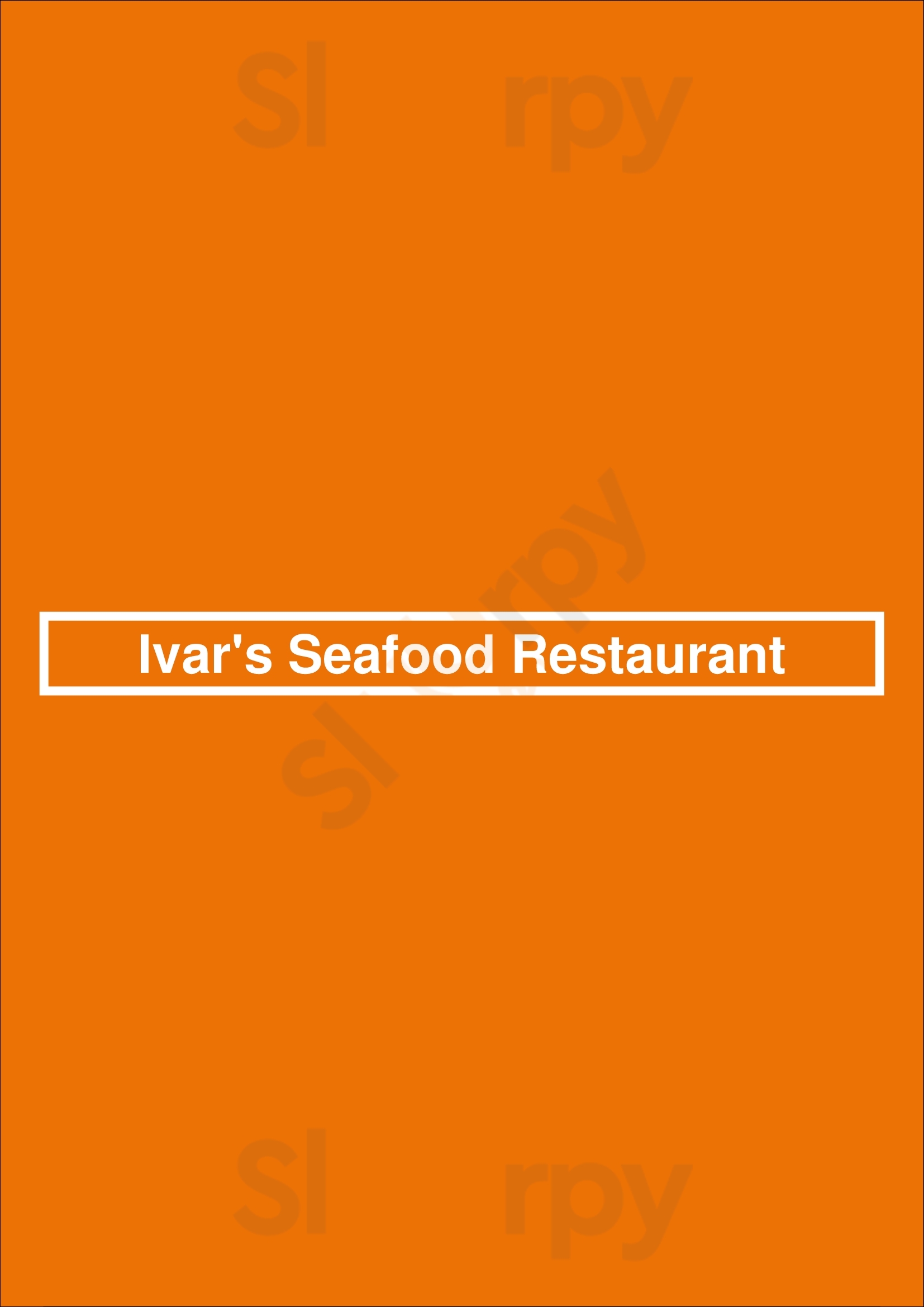 Ivar's Seafood Restaurant Lakewood Menu - 1