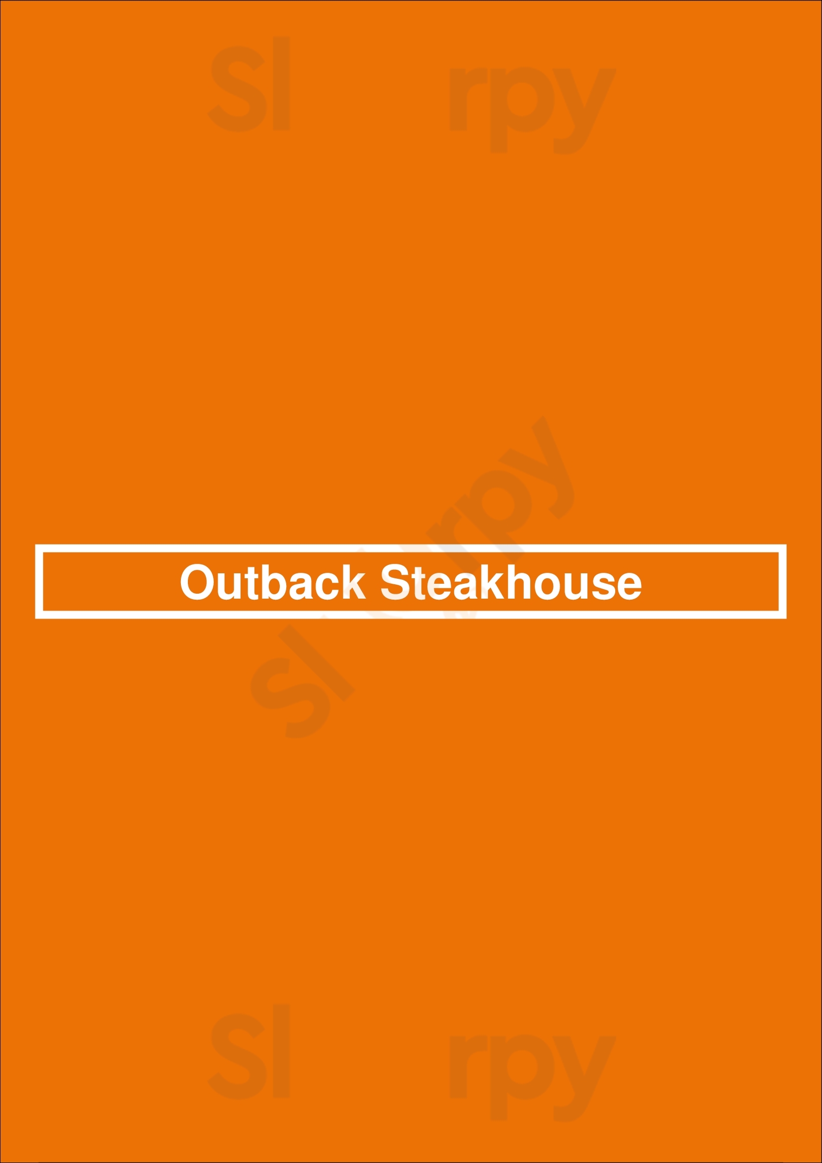 Outback Steakhouse Thornton Menu - 1