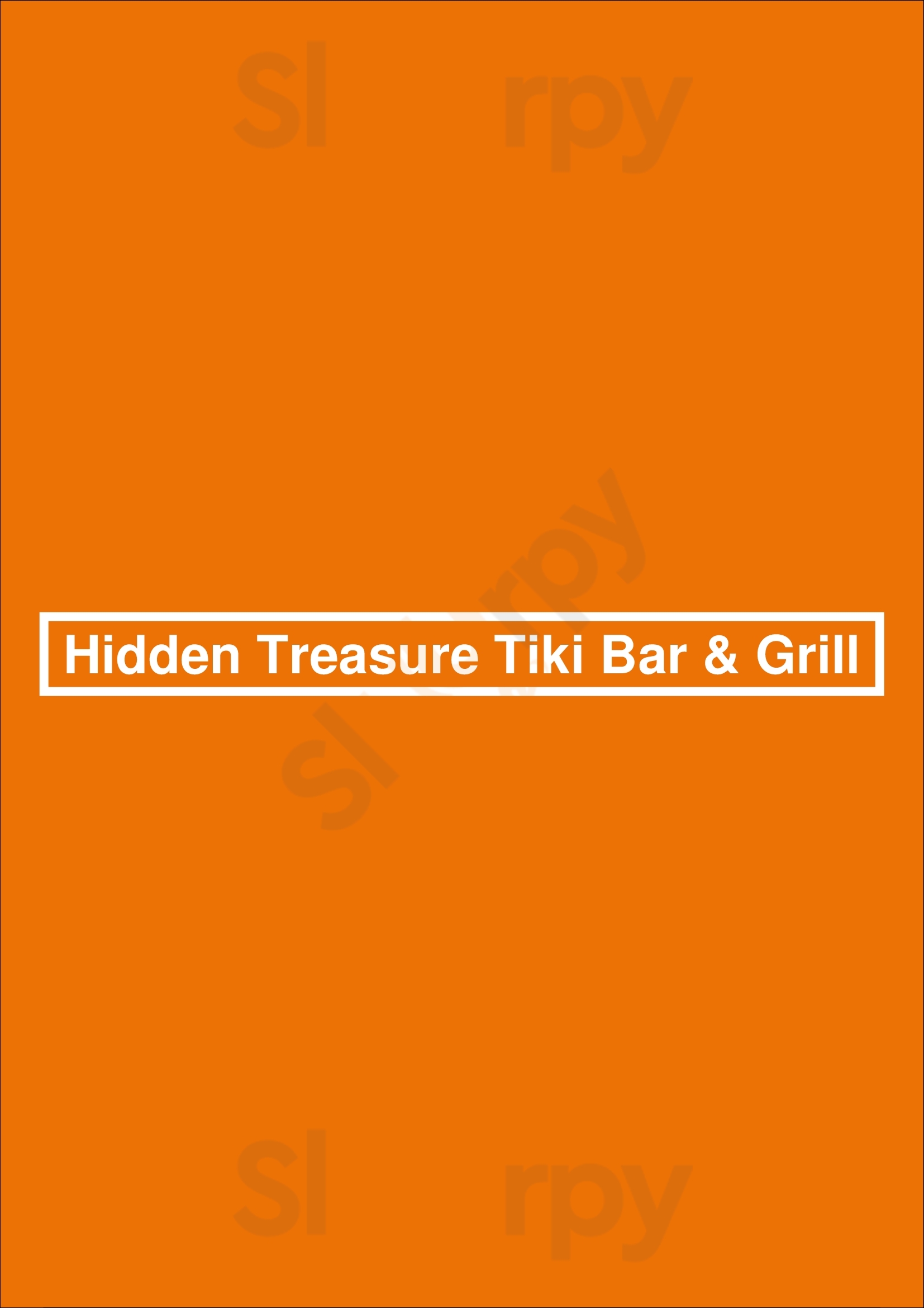 Hidden Treasure Tiki Bar & Grill Port Orange Menu - 1
