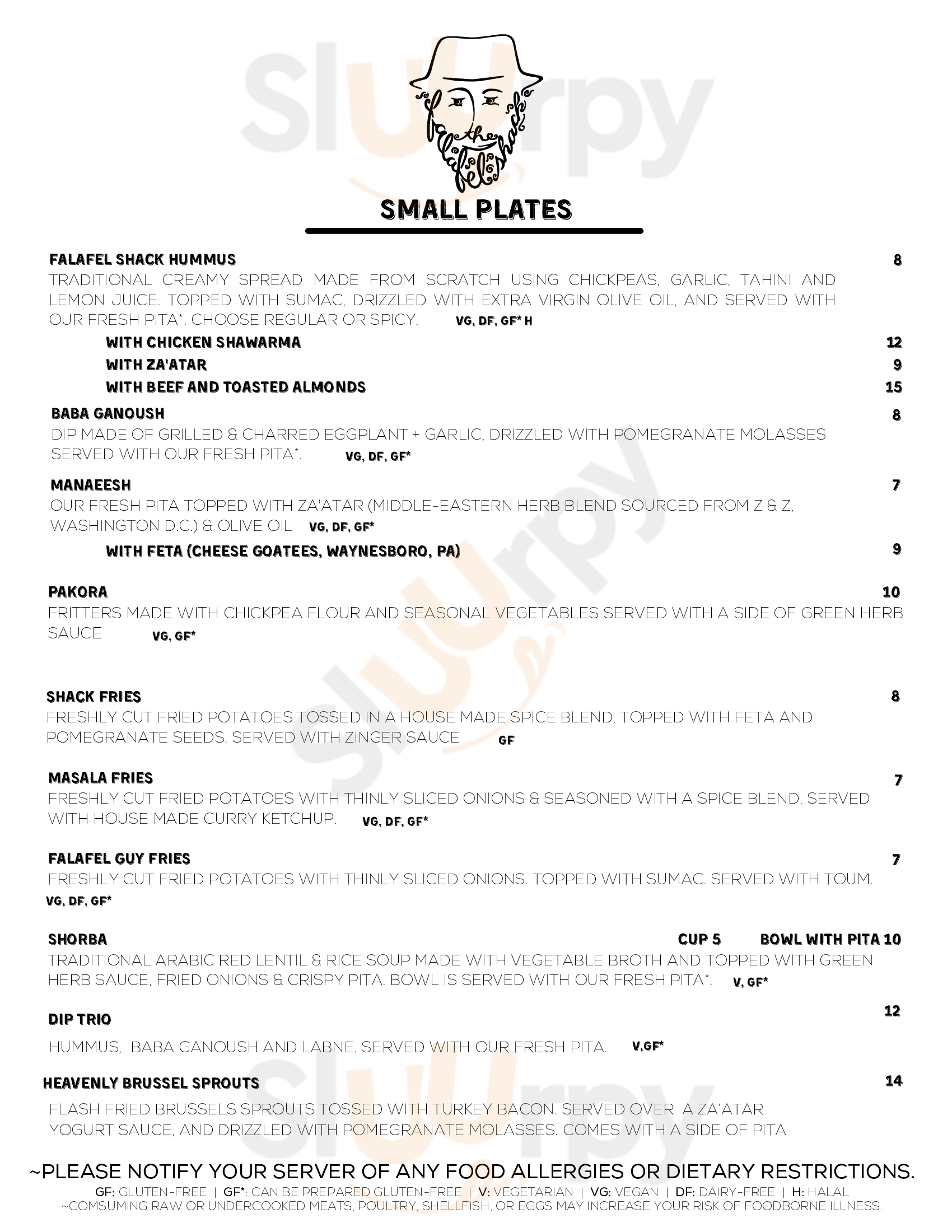 Falafel Shack Chambersburg Menu - 1