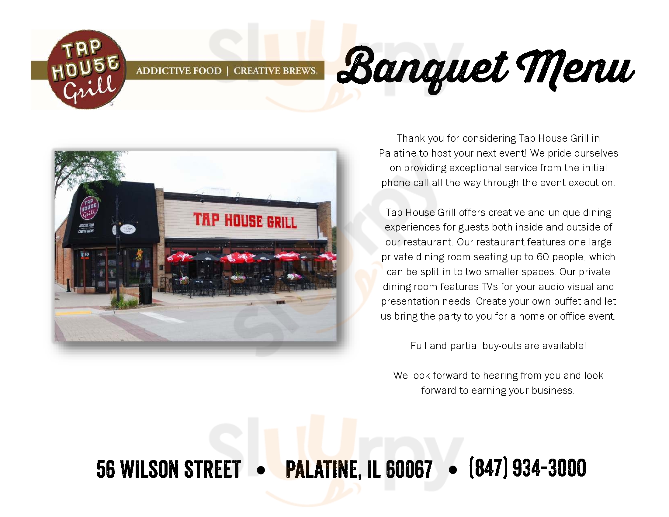 Tap House Grill Des Plaines Menu - 1