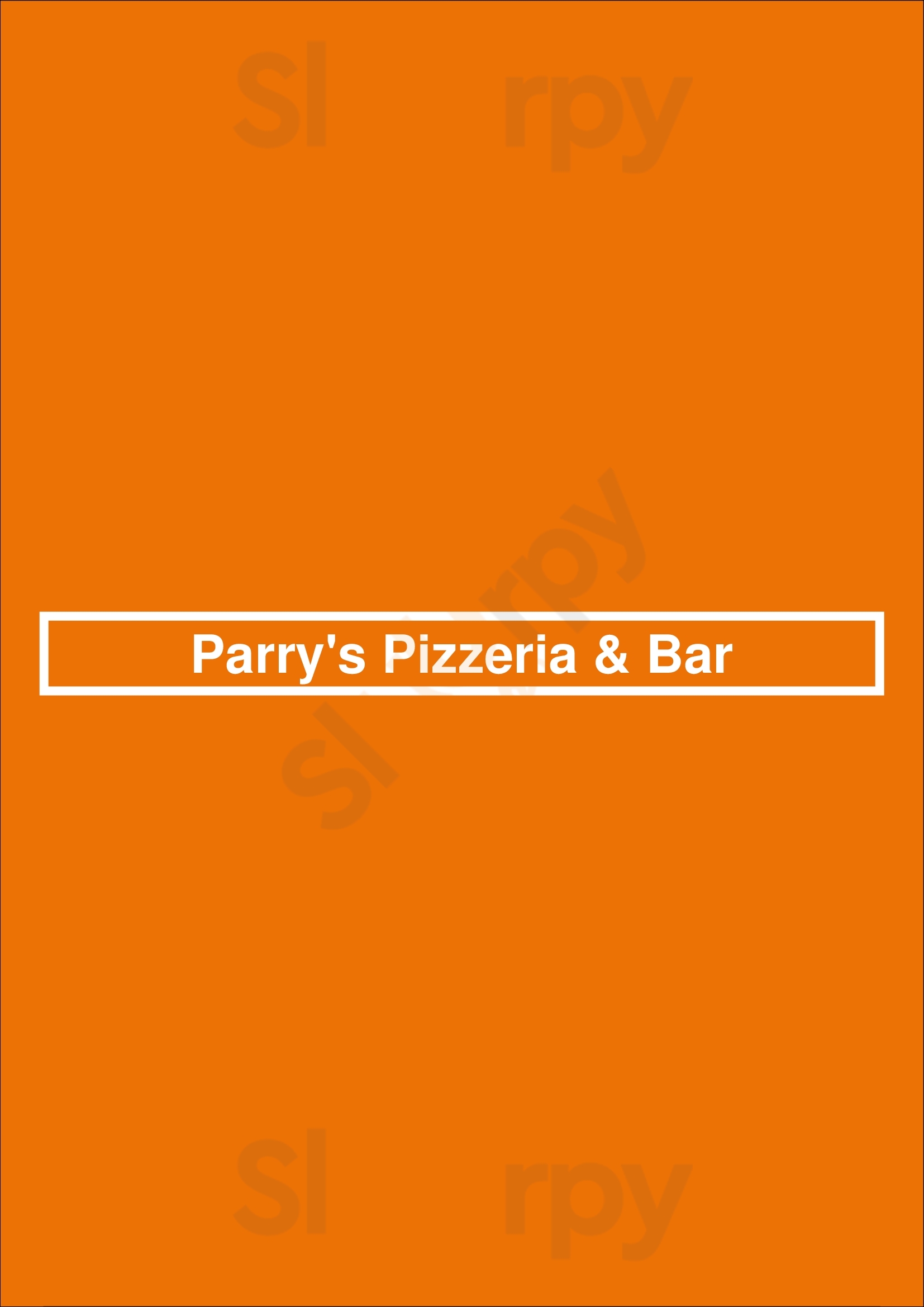 Parry's Pizzeria & Taphouse Centennial Menu - 1