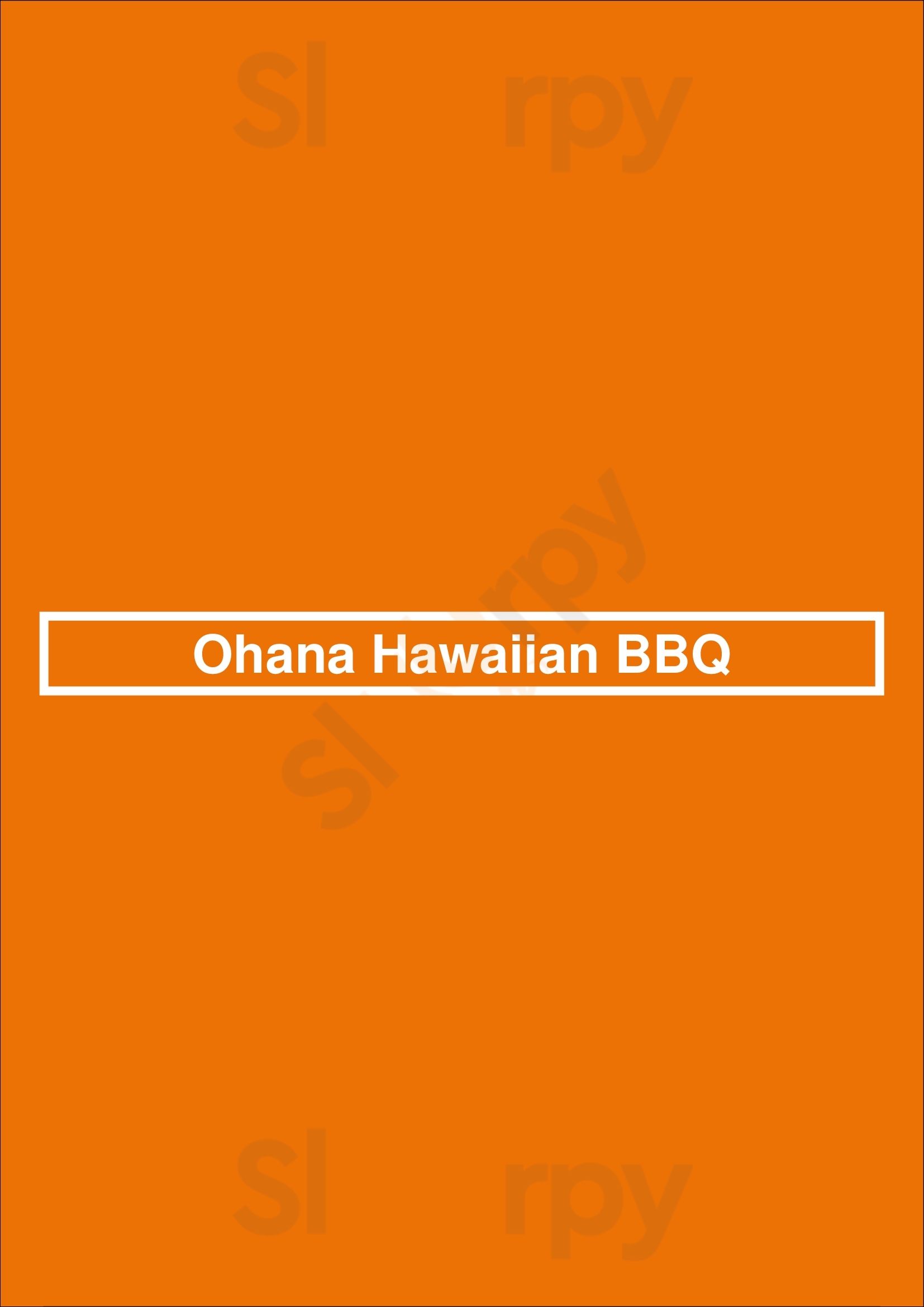 Ohana Hawaiian Bbq menù, Lakewood Main Menu Sluurpy