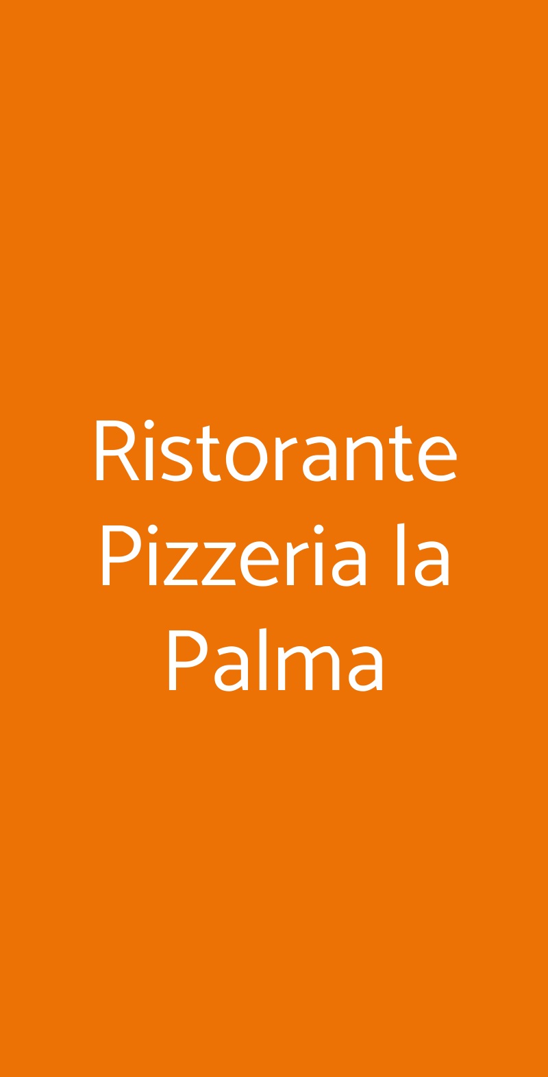 Ristorante Pizzeria La Palma Roma Menu - 1