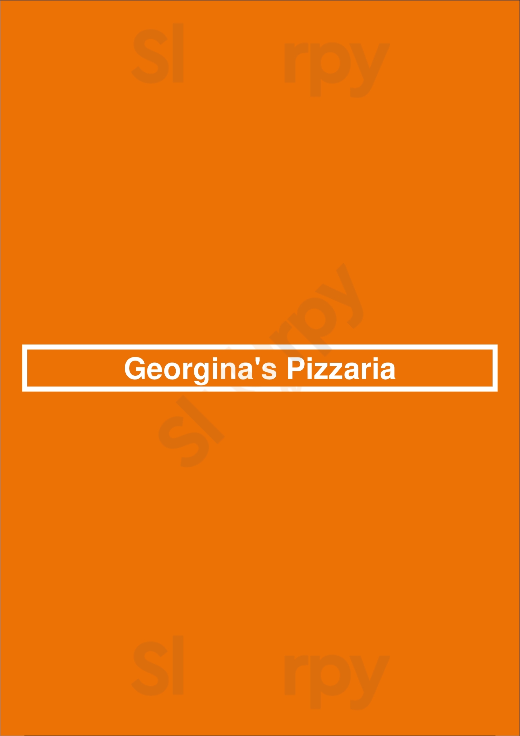Georgina's Pizzaria Morrisville Menu - 1