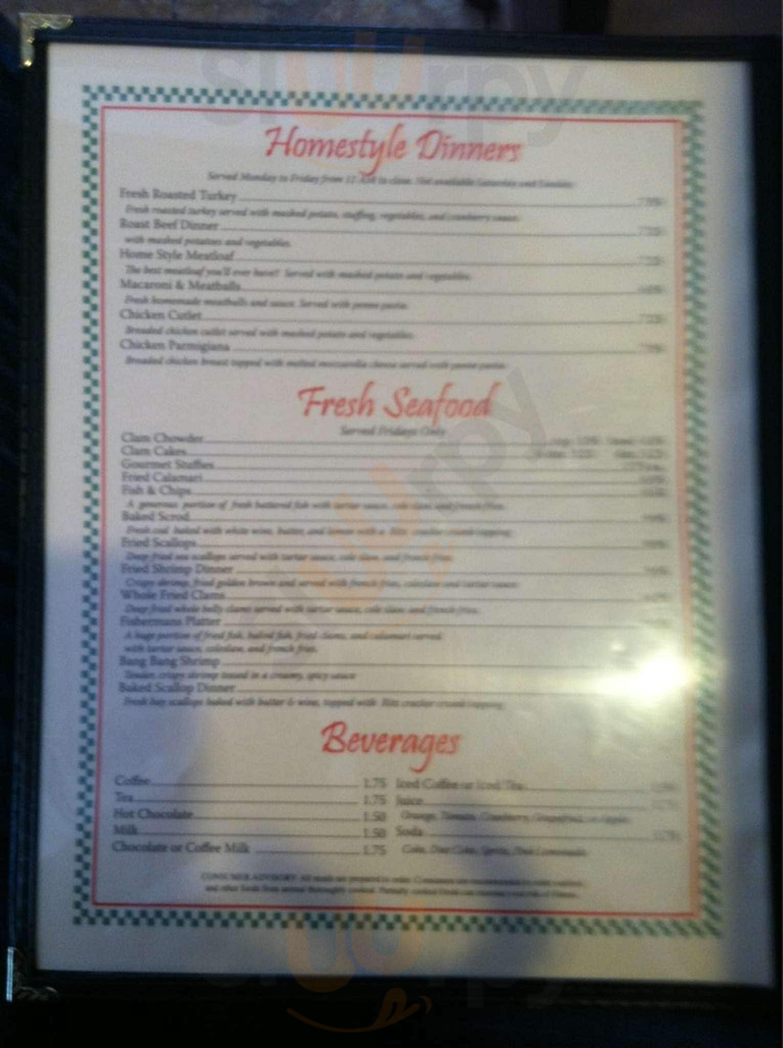 Amanda's Kitchen Pawtucket Menu - 1