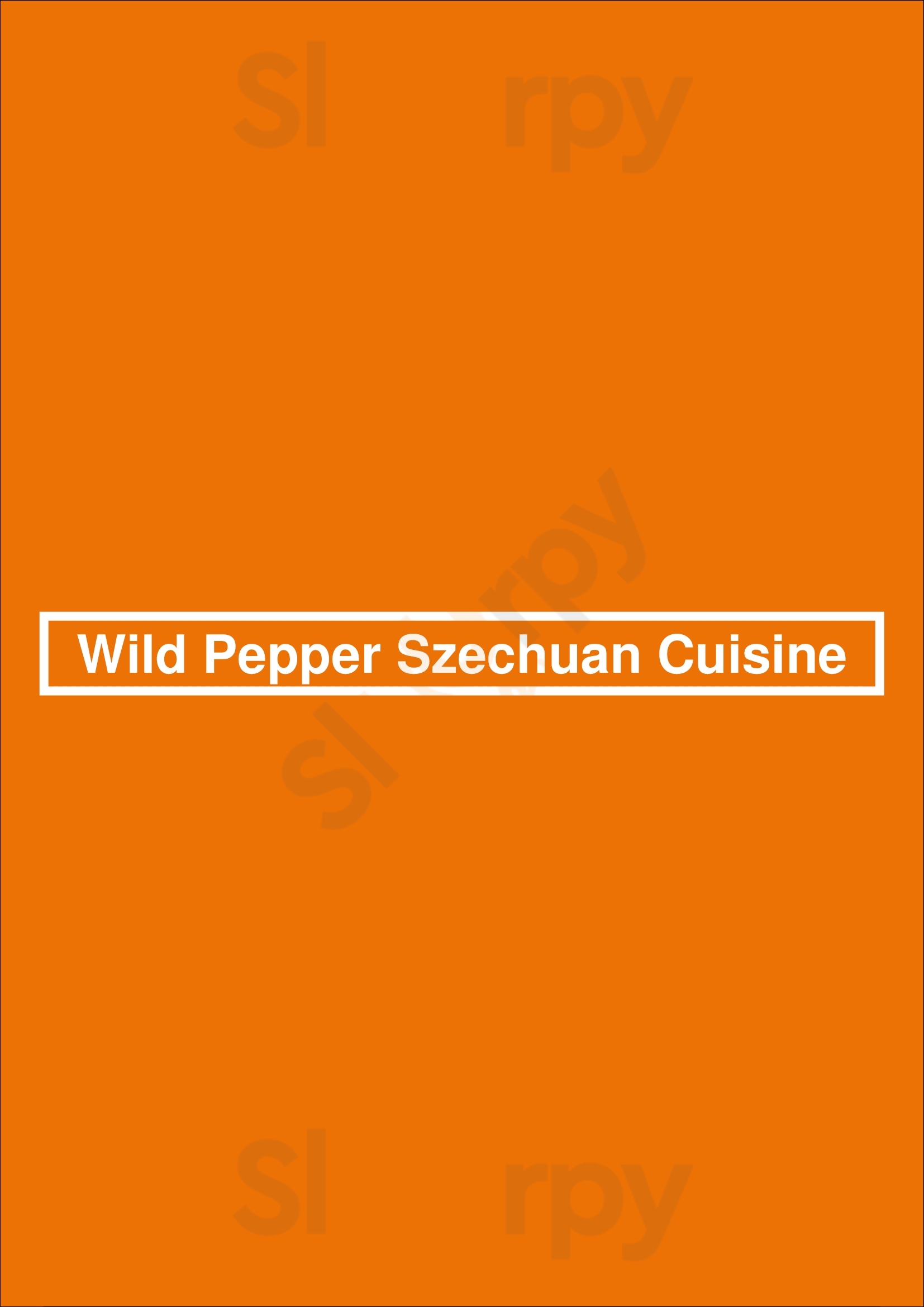 Wild Pepper Szechuan Cuisine Tukwila Menu - 1