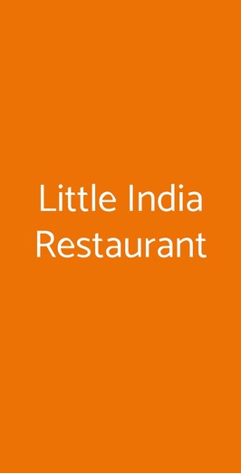 Little India Restaurant, Roma