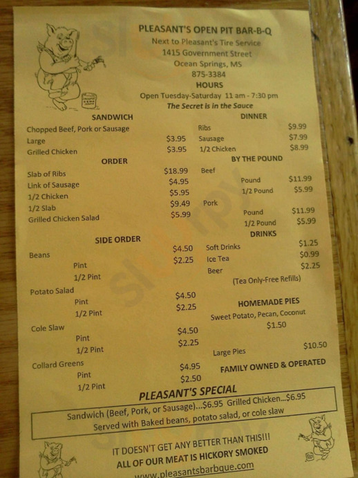 Pleasant's Bar-b-q