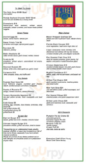 1501 Kitchen & Bar menu