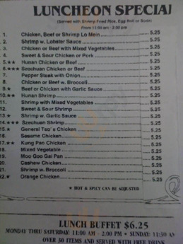 Hunan Wok Carry Out