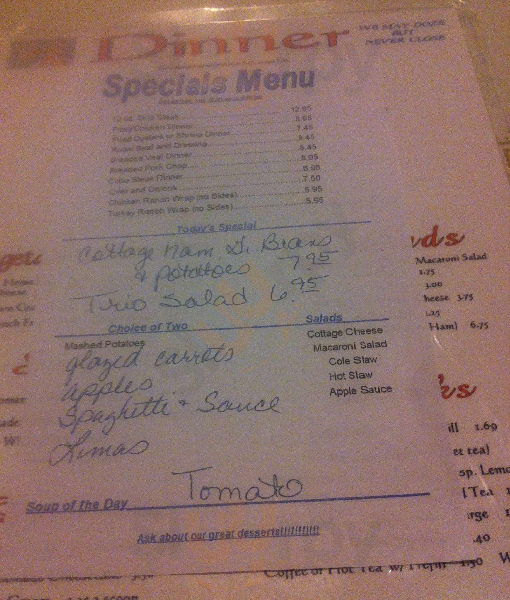 Anchor Grill Covington Menu - 1