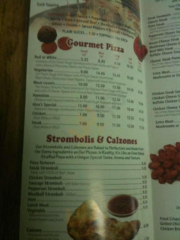 Alex's Pizzeria And Steak House