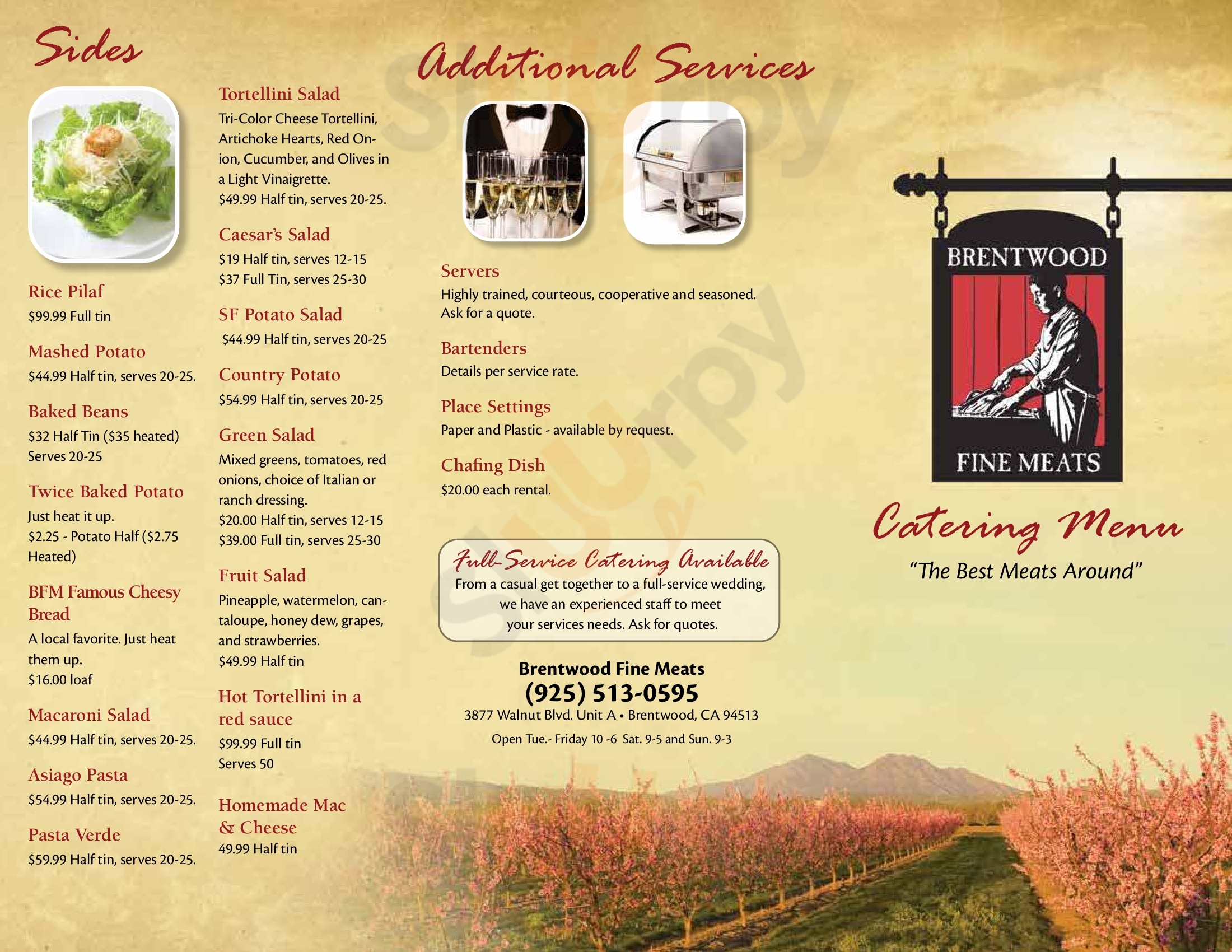 Main Menu - Brentwood Fine Meats