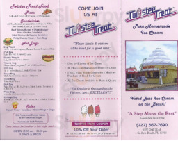 Twistee Treat menu