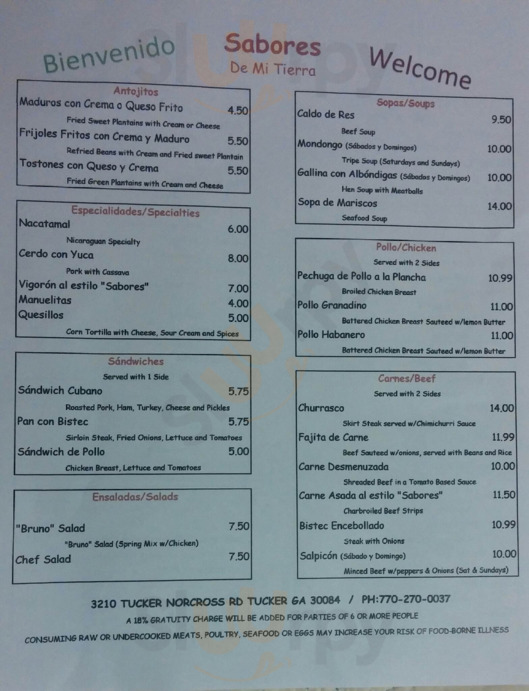 Sabores De Mi Tierra