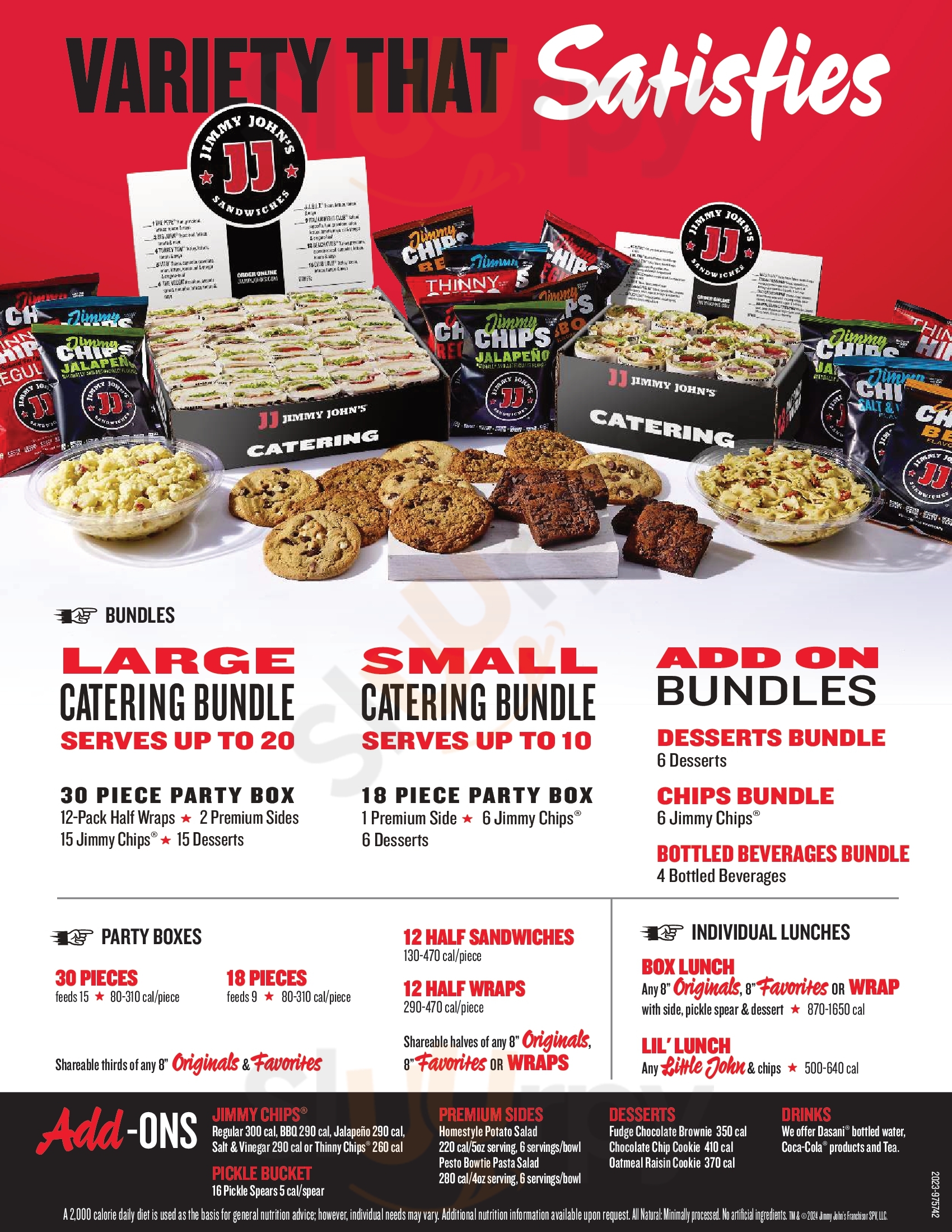 Main Menu - Big Kahuna Sandwich Shop