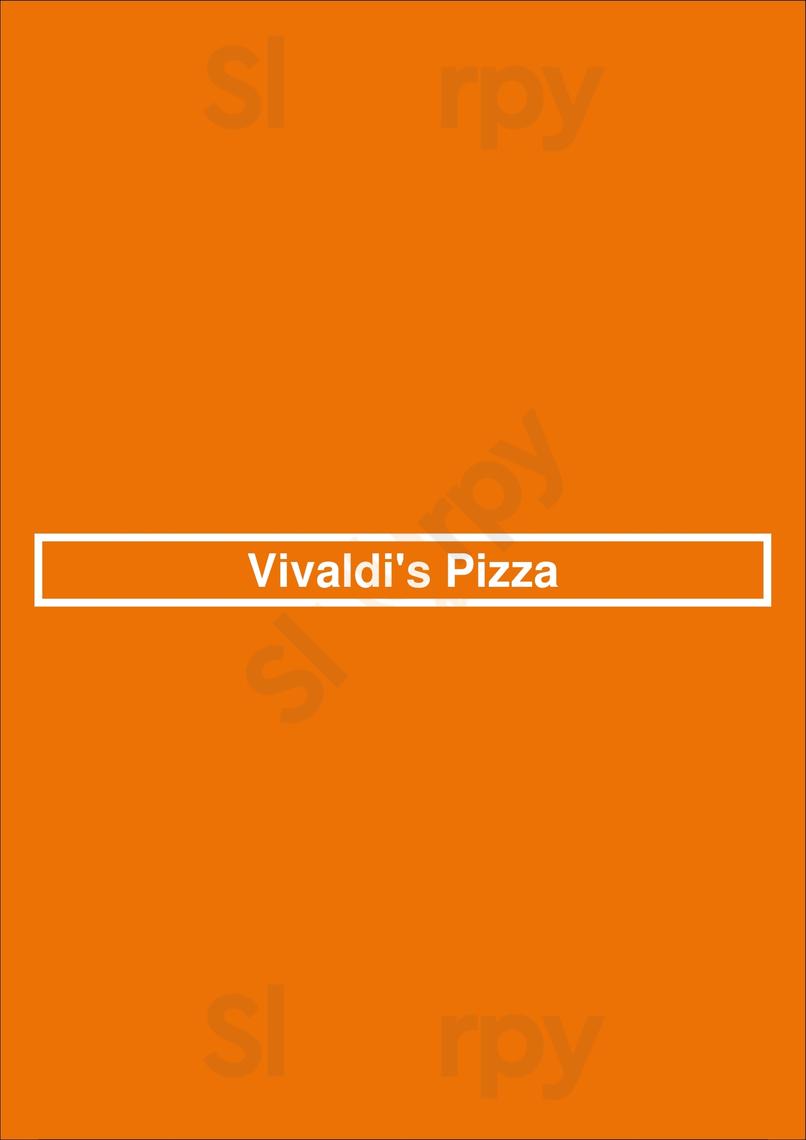 Vivaldi's Pizza Bristol Menu - 1