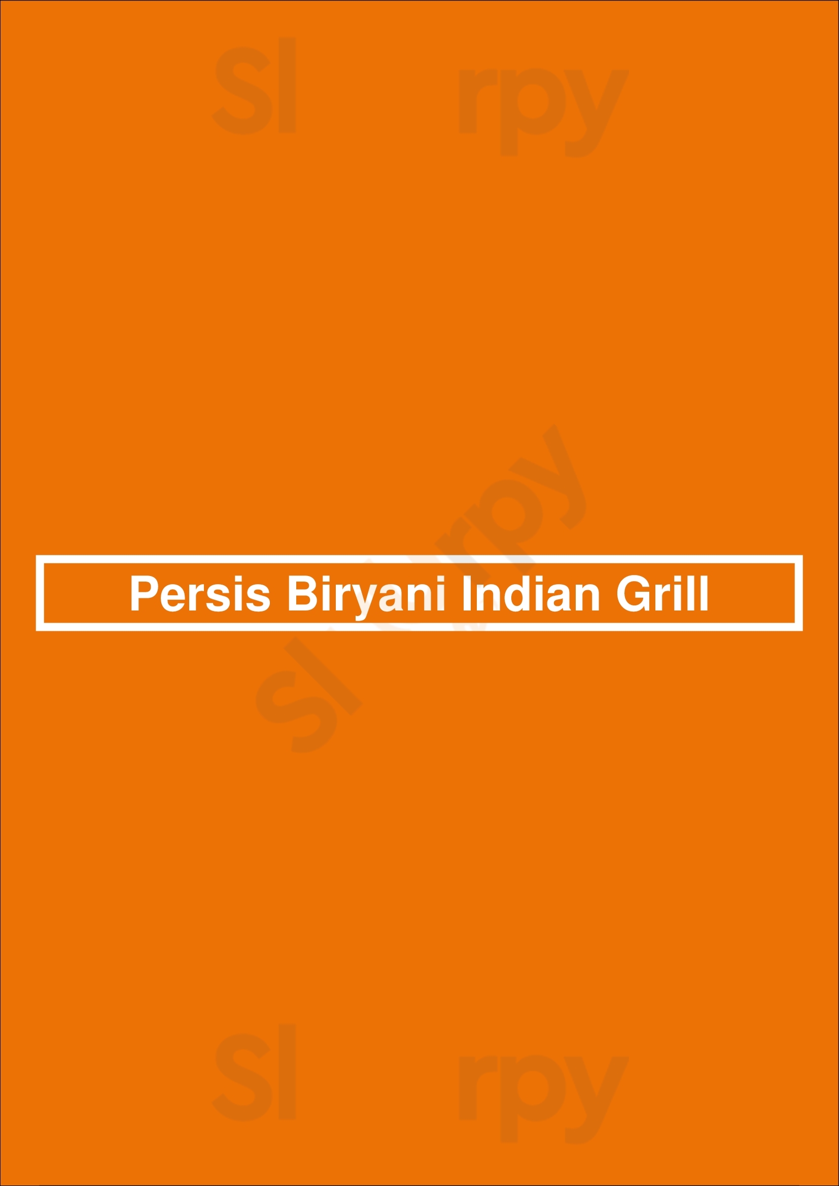 Persis Biryani Indian Grill Mount Juliet Menu - 1