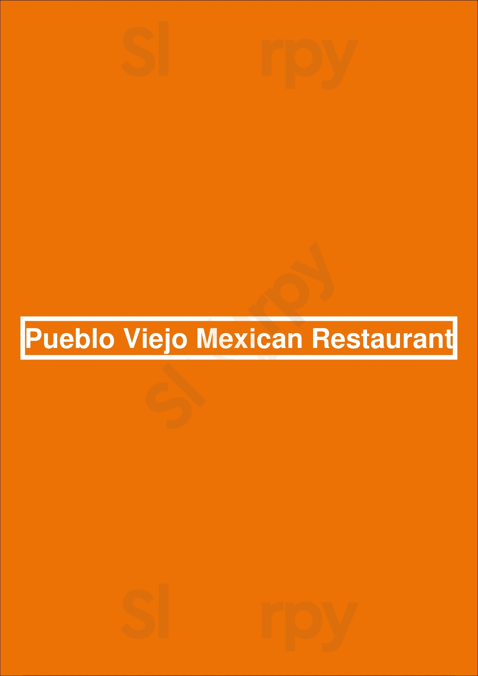 Pueblo Viejo Mexican Restaurant Brooksville Menu - 1