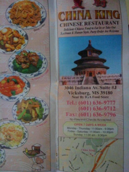 China King Chinese Restaurant, Vicksburg