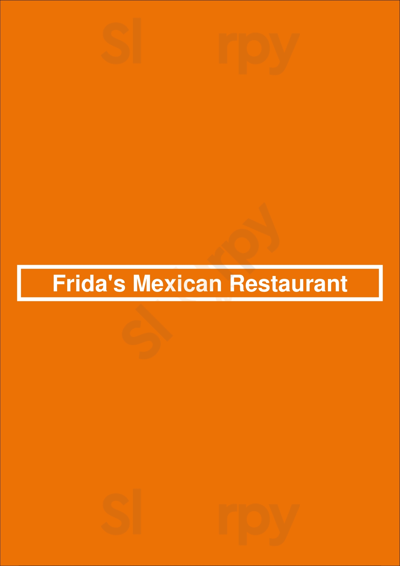 Frida's Mexican Restaurant Collierville Menu - 1