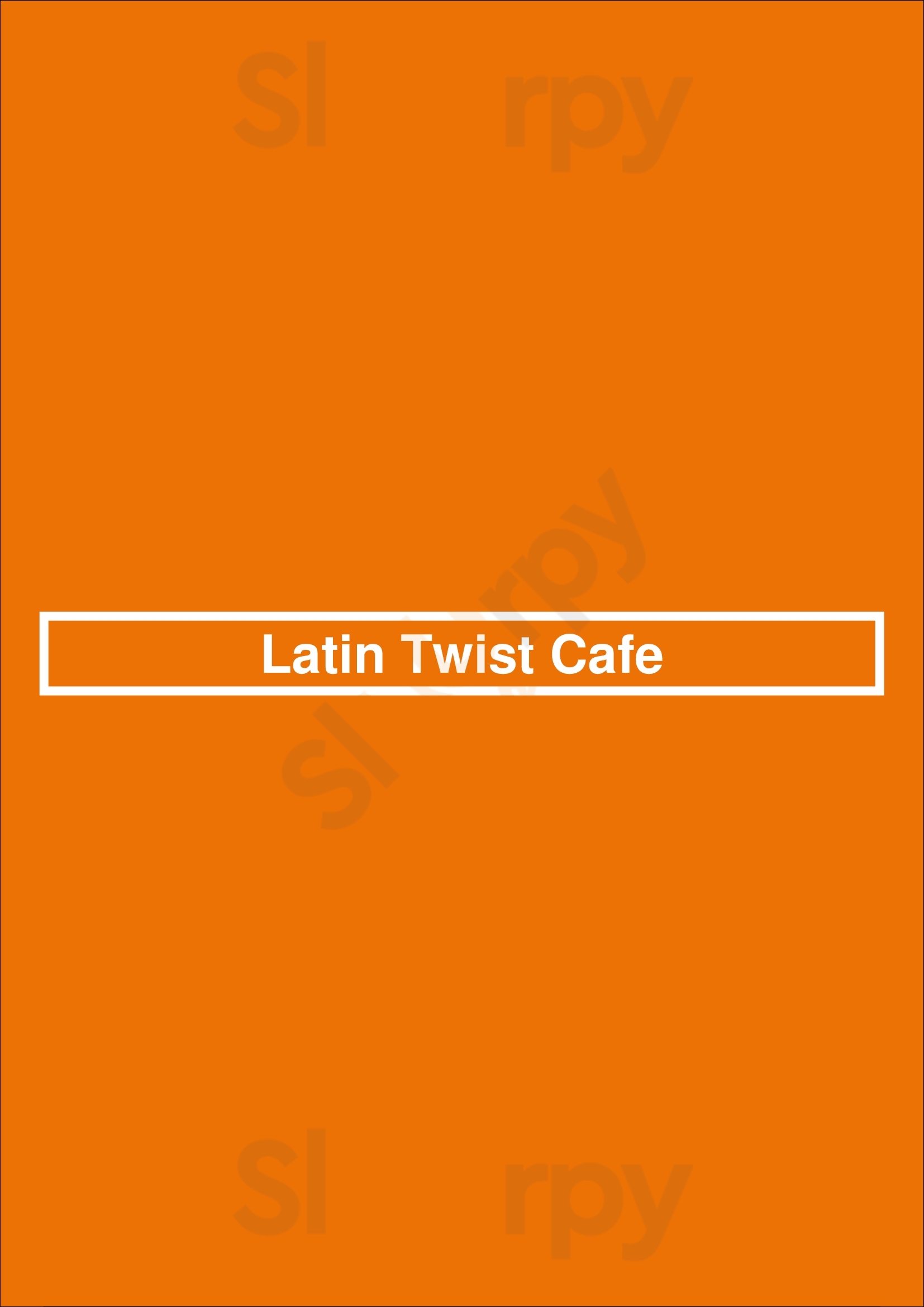 Latin Twist Cafe Wesley Chapel Menu - 1