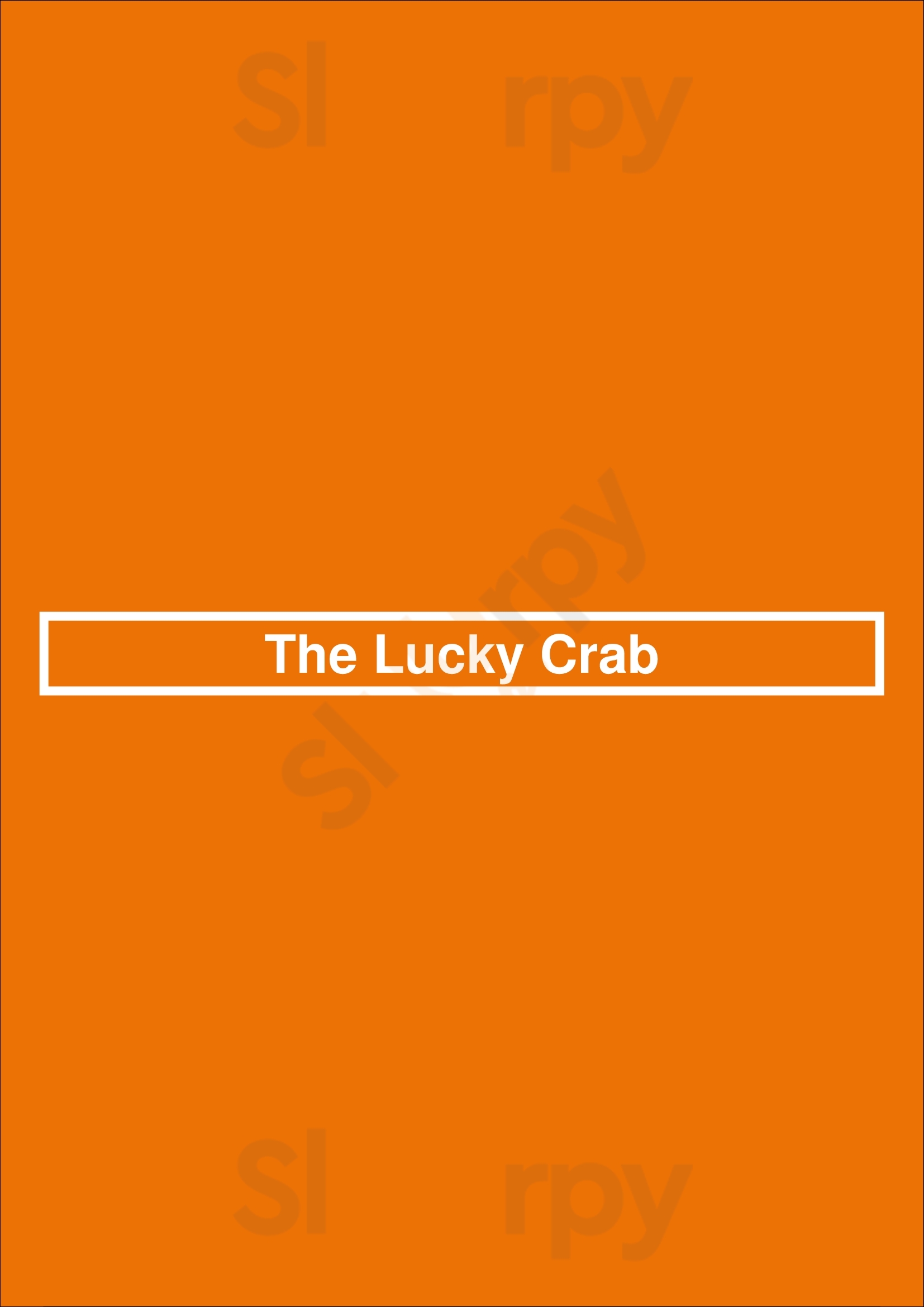The Lucky Crab Greenwood Menu - 1