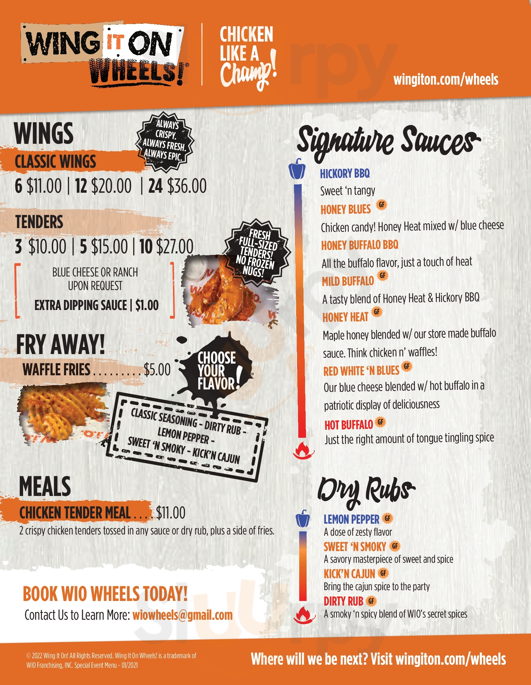 Wing It On Express Meriden Menu - 1