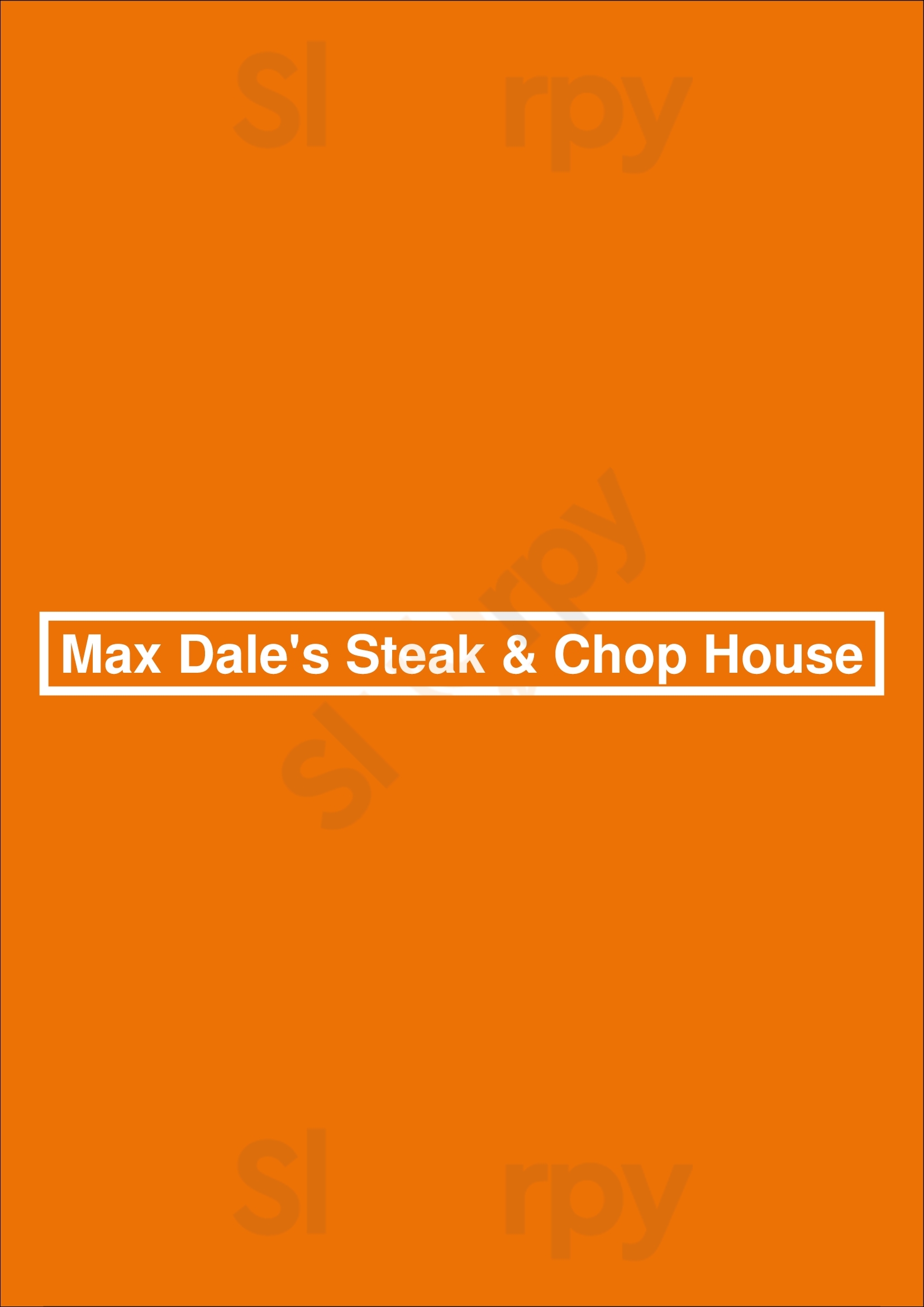 Max Dale's Steak & Chop House Mount Vernon Menu - 1