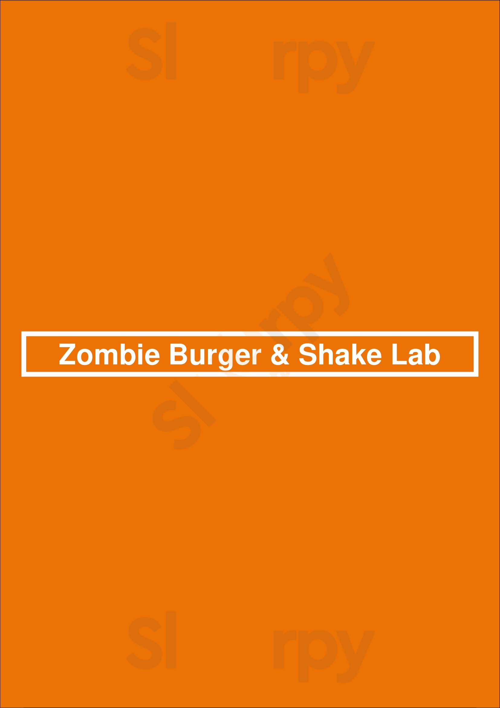 Zombie Burger & Shake Lab Coralville Menu - 1