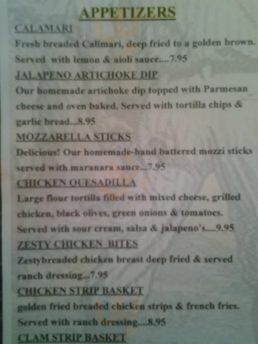 Draft Pic's Sports Bar & Grill menu