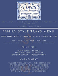 O Dinis Restaurant menu