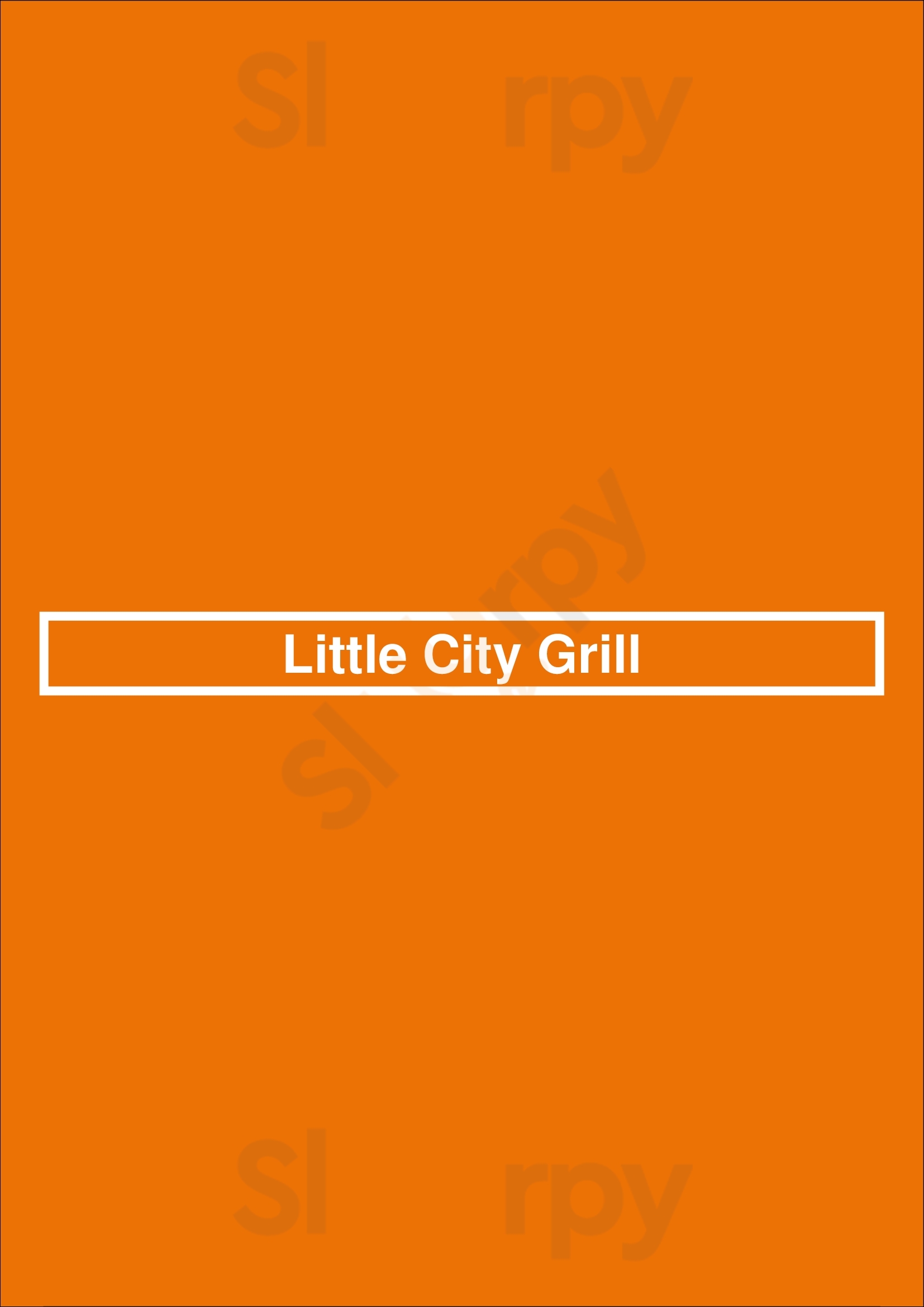 Little City Grill Kent Menu - 1